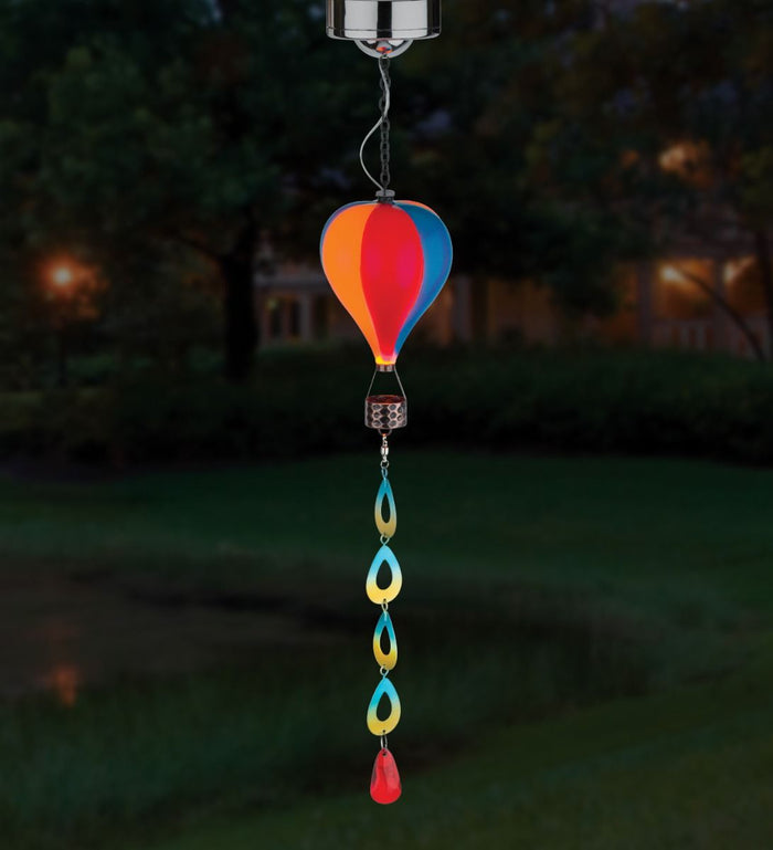 Mini Spinner Solar Lantern - Stripe