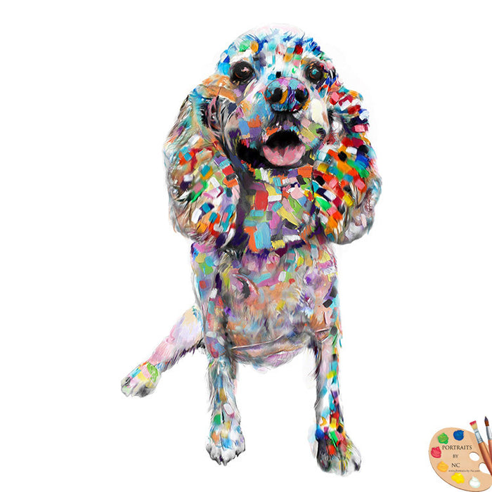 Modern Cocker Spaniel Dog Portrait 324 - Portraits by NC