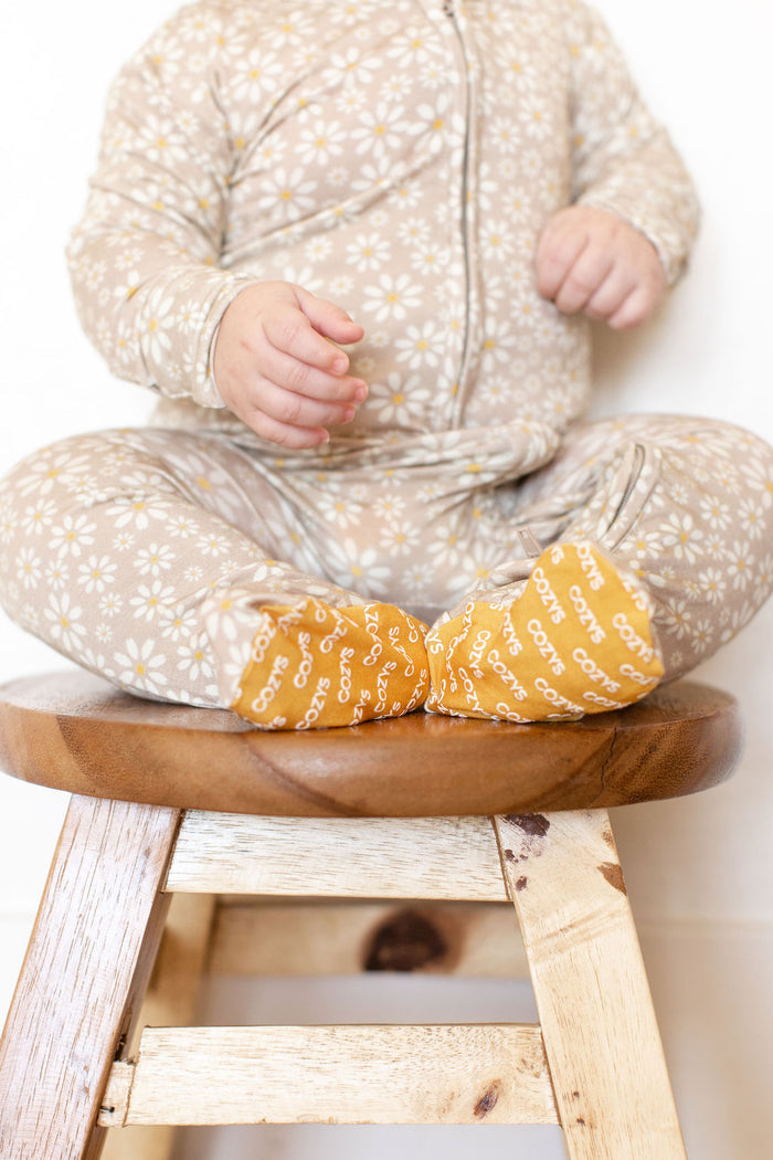 MUSTARD DAISY | FOOTIE ONE PIECE