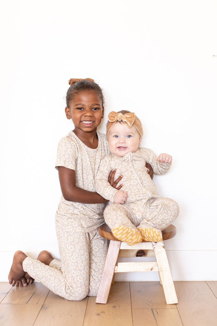 MUSTARD DAISY | FOOTIE ONE PIECE