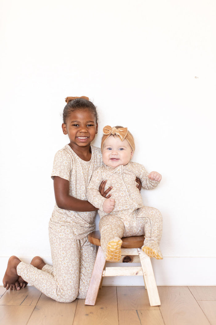 MUSTARD DAISY | FOOTIE ONE PIECE