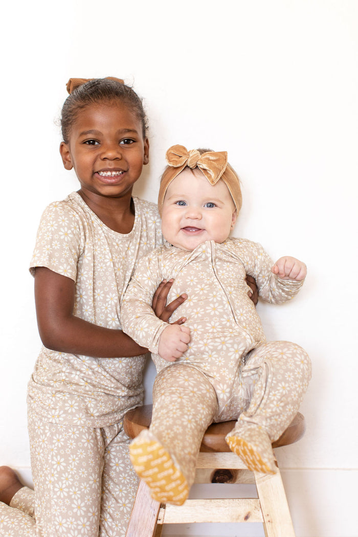 MUSTARD DAISY | FOOTIE ONE PIECE