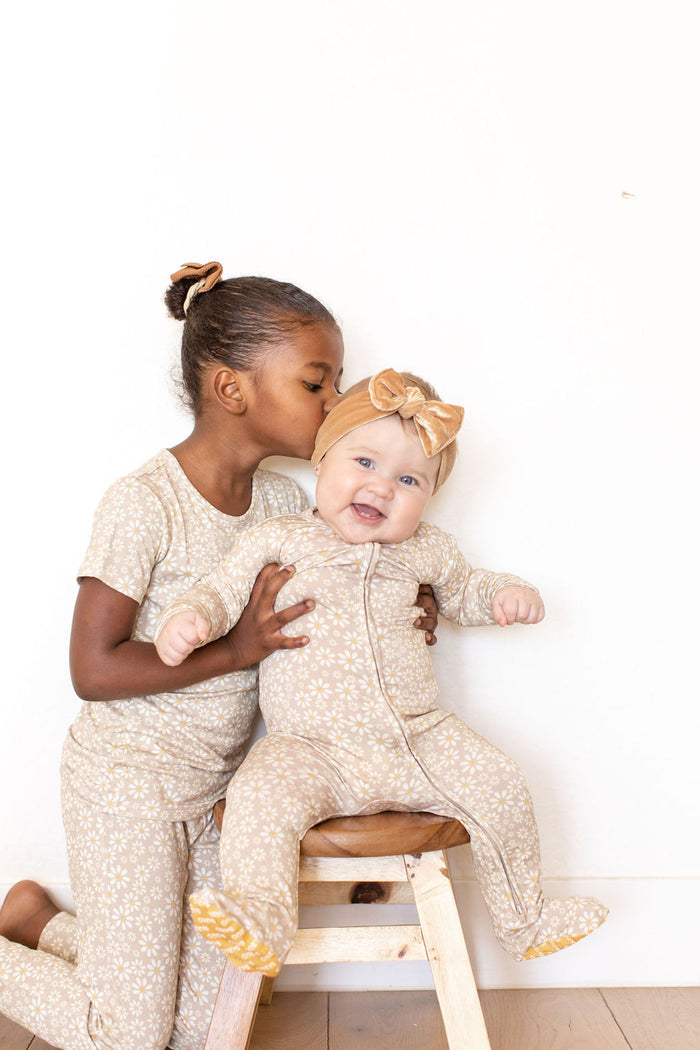 MUSTARD DAISY | FOOTIE ONE PIECE