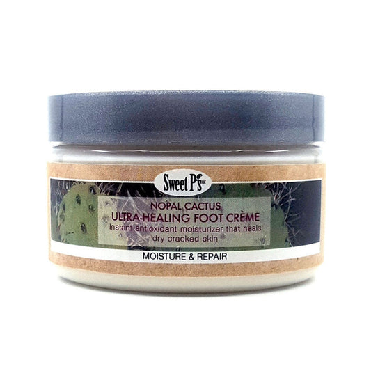 Nopal Cactus Ultra-Healing Foot Creme. Instant antioxidant moisturizer. Heals dry, cracked skin.