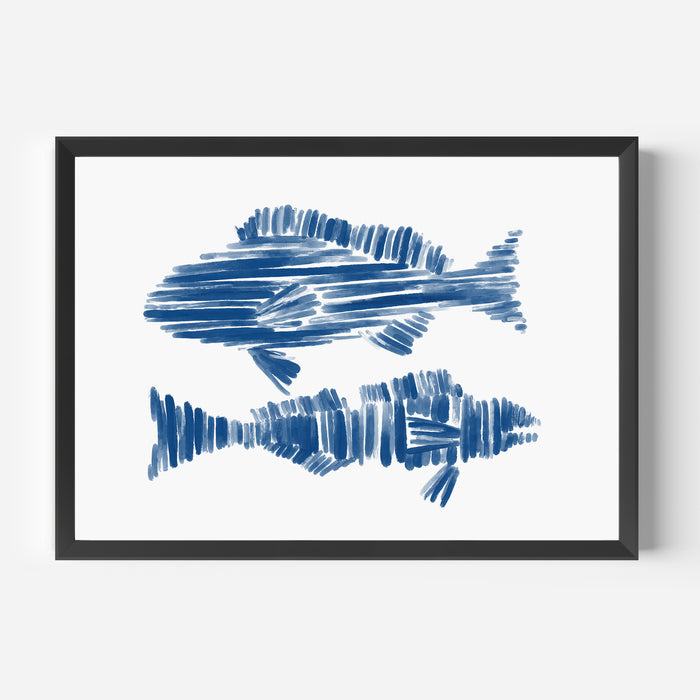 Ocean Fish Duo  - Art Print or Canvas - Jetty Home