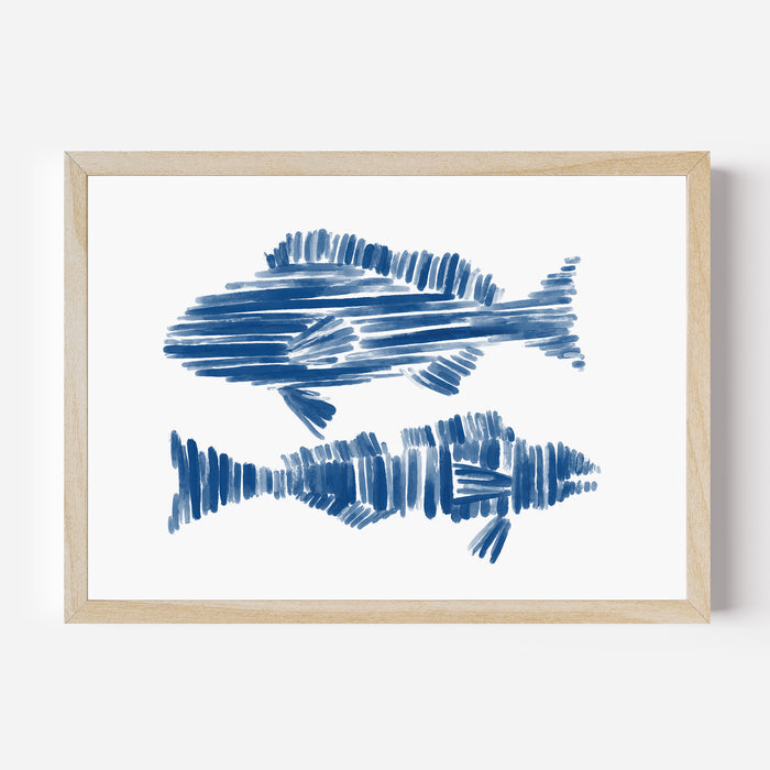 Ocean Fish Duo  - Art Print or Canvas - Jetty Home