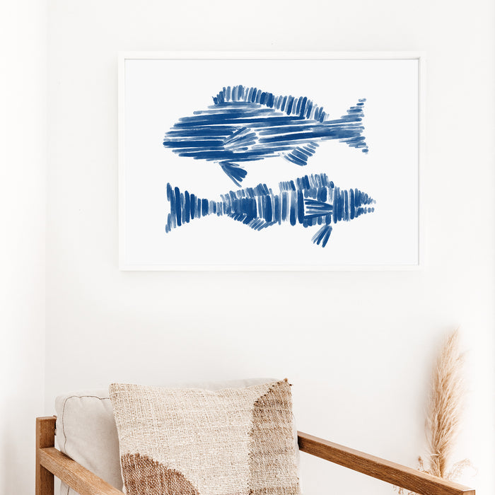 Ocean Fish Duo  - Art Print or Canvas - Jetty Home