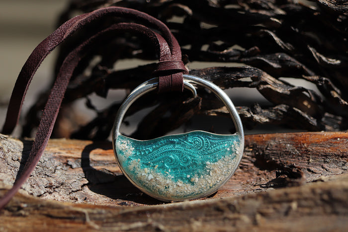ocean pendant with ash