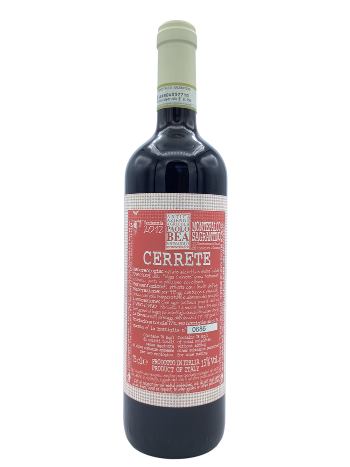 Paolo Bea Vigneto Cerrete 2015