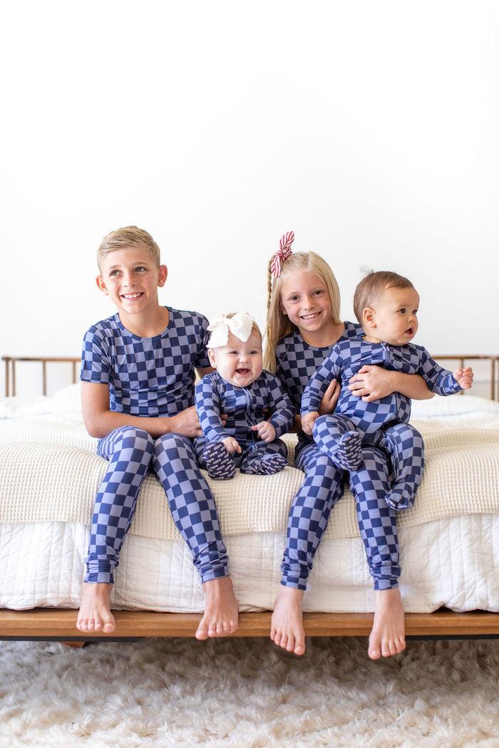 PATRIOTIC CHECKER | ZIPPER ONE PIECE