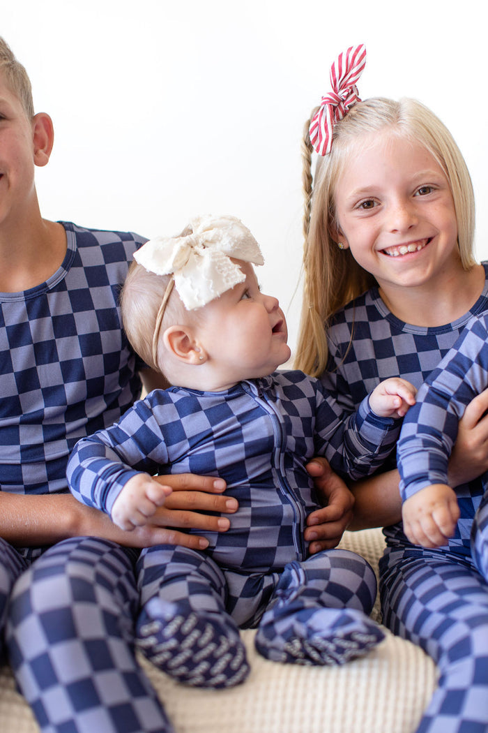 PATRIOTIC CHECKER | ZIPPER ONE PIECE
