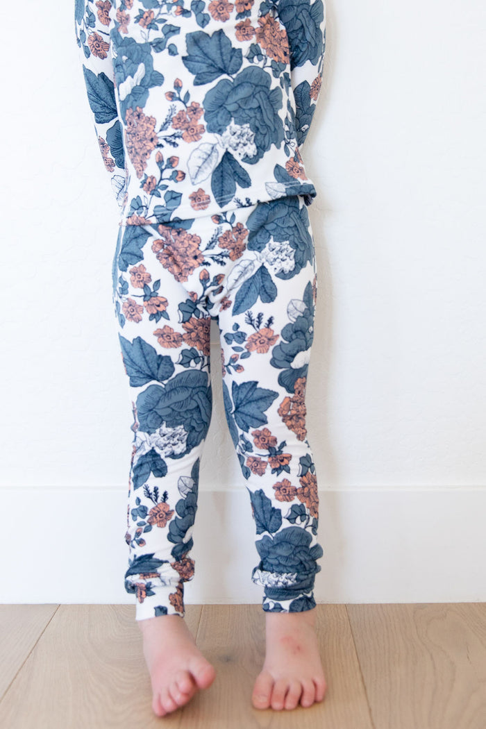 PEACH + BLUE FLORAL | LONG SLEEVE