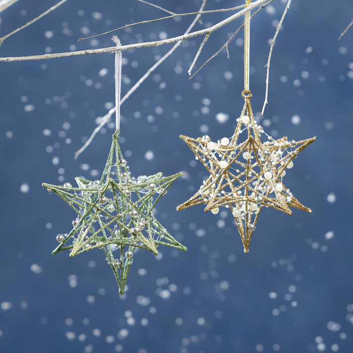 Pearl Starburst Ornament