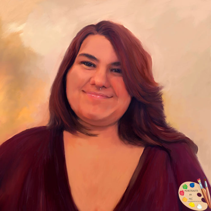 People Portraits - Young Woman Digital Portrait