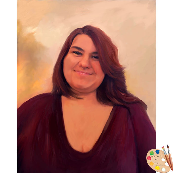People Portraits - Young Woman Digital Portrait