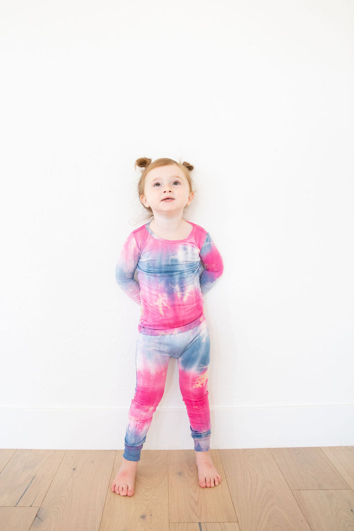 PINK + BLUE TIE DYE