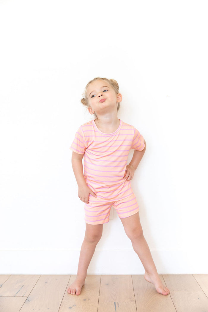 PINK STRIPE | SHORT SET