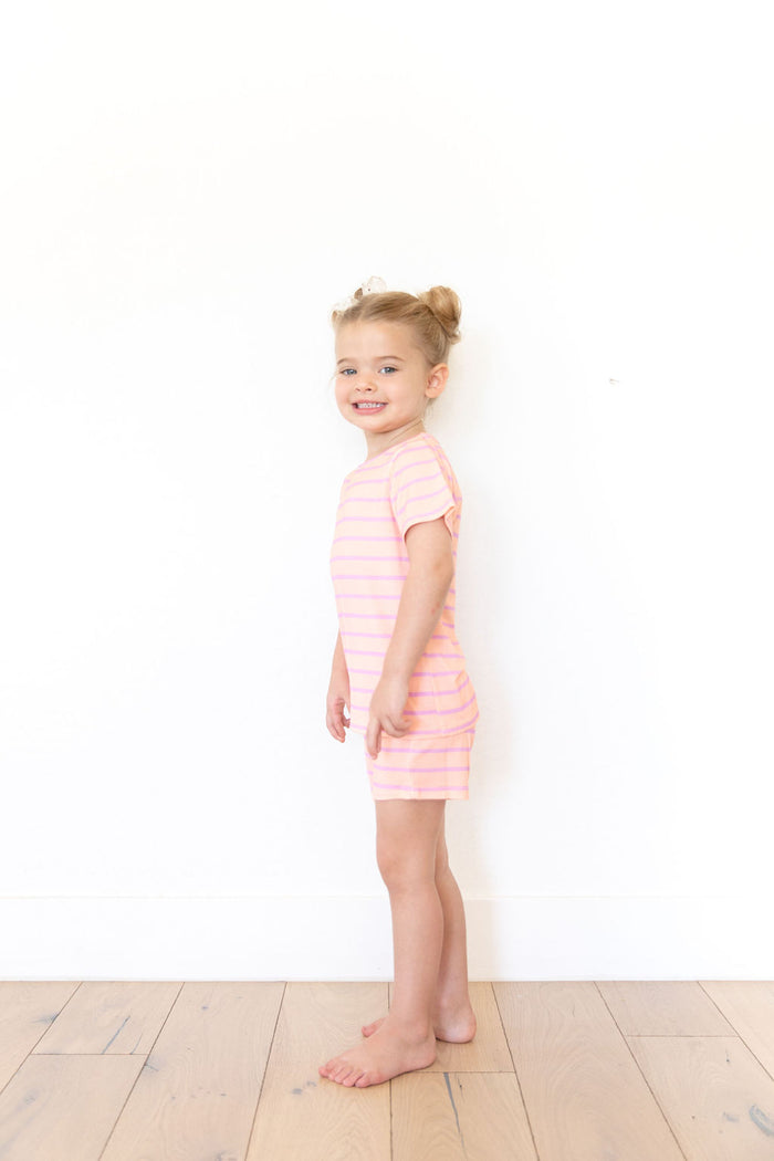 PINK STRIPE | SHORT SET