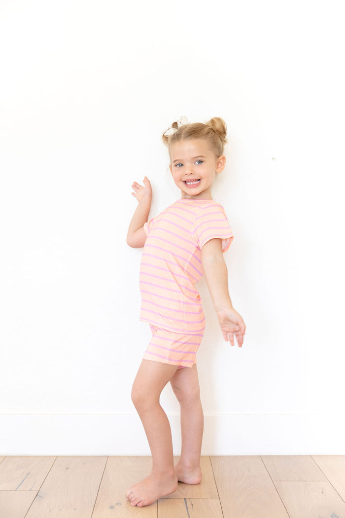 PINK STRIPE | SHORT SET