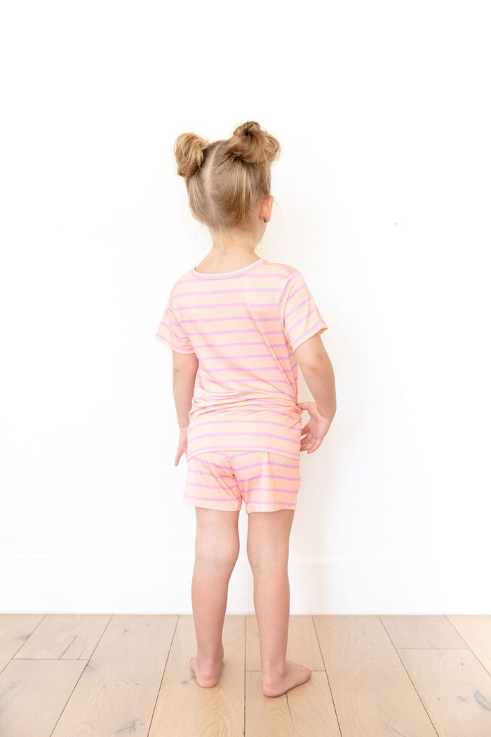 PINK STRIPE | SHORT SET