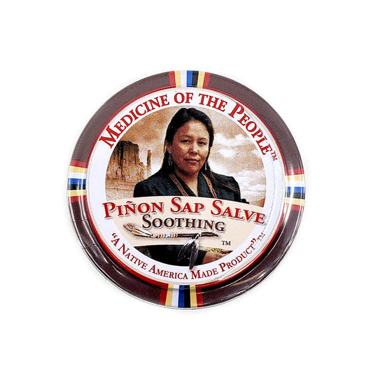 Cooling antiseptic for relief from sun burns, minor cuts, burns, and scrapes.  The Navajo people for the treatment of serious burns and infections use Piñon Sap. It is applied in its raw form directly to the affected area. &nbsp;The dressing is changed everyday.  The Piñon Sap in our salve is mixed with wild crafted Shea butter and bee's wax. &nbsp;It is useful as a general purpose antiseptic for minor skin issues.  Organic ingredients: Sunflower oil, Calendula, Coconut and Golden Jojoba.