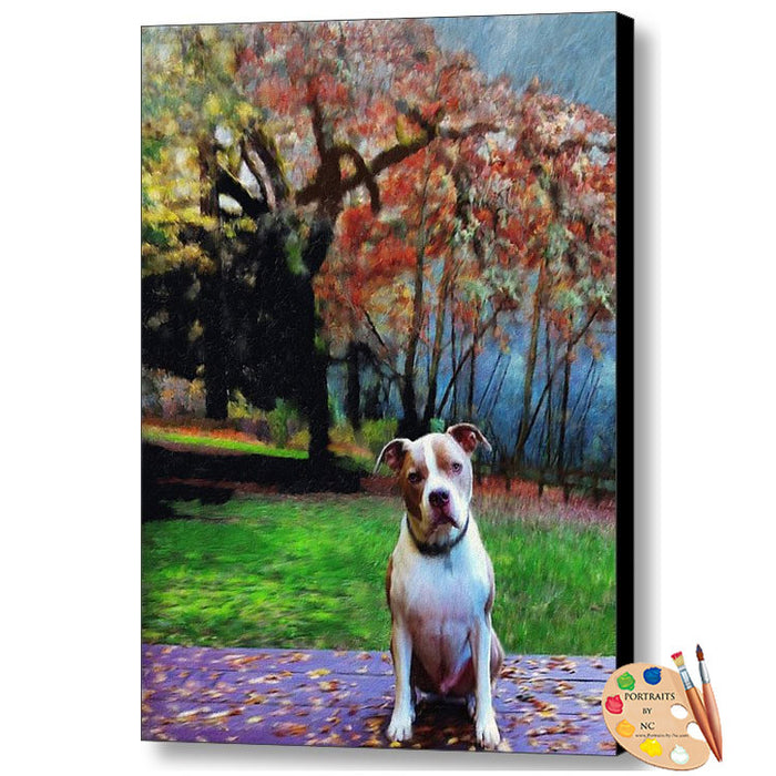 Pit Bull Dog Print 348