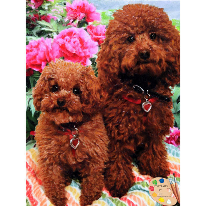 Poodle Dog Painting 424