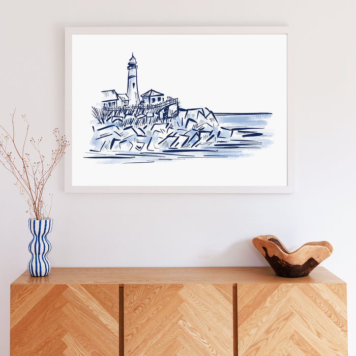 5"x7" / Art Print / White