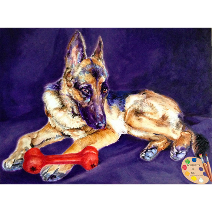 Painting of German Shepherd 189
