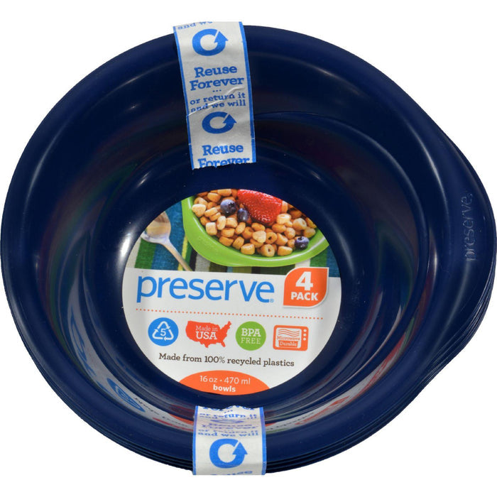 Preserve Everyday Bowls - Midnight Blue - 4 Pack - 16 Oz