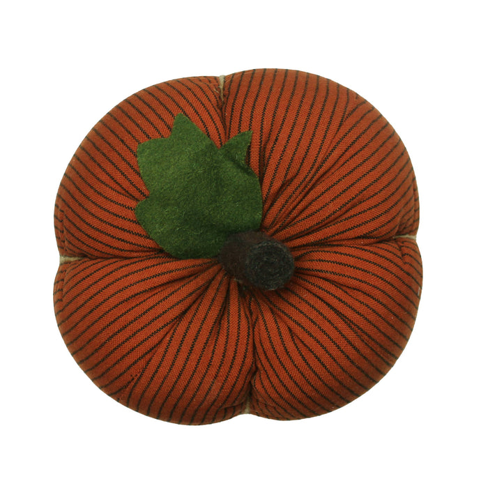 Pumpkin Spice Ticking Pumpkin 8 In x 6 In ON843214