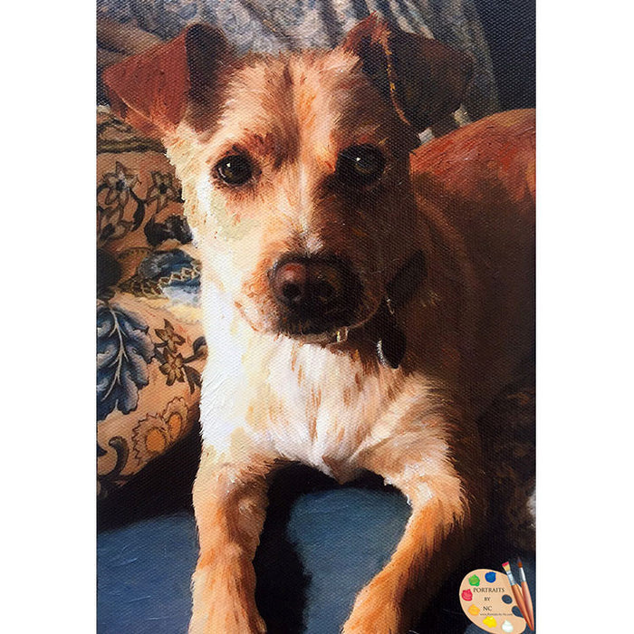 Puppy Portrait from Painting 468