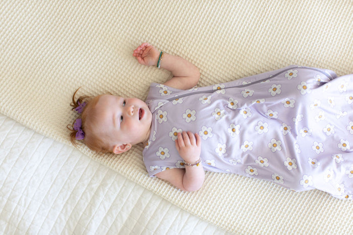 PURPLE CHECKER DAISY | SLEEP SACK