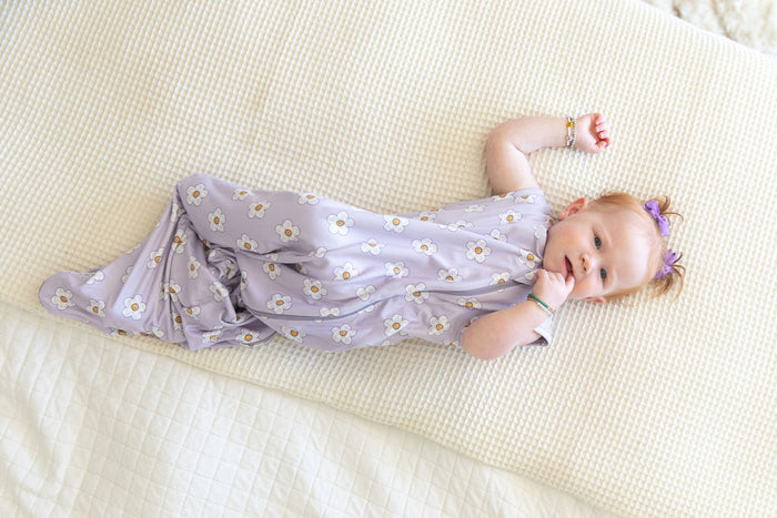 PURPLE CHECKER DAISY | SLEEP SACK
