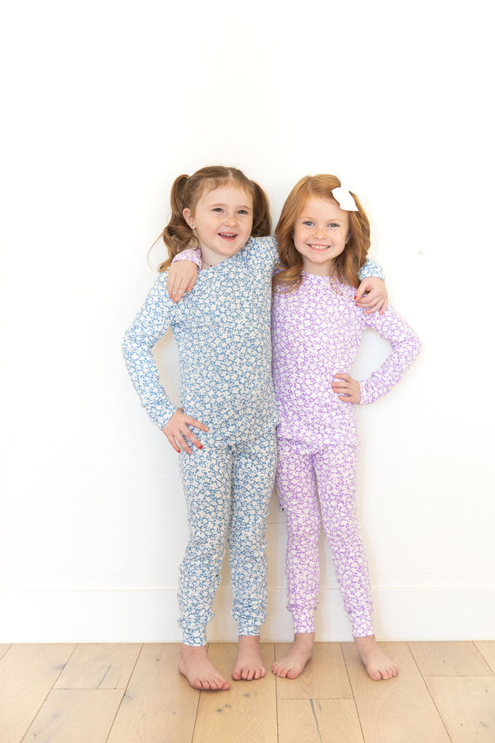PURPLE + WHITE FLORAL | LONG SLEEVE