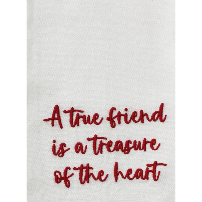 Red A true Friend Towel  Set of 2 ET000018