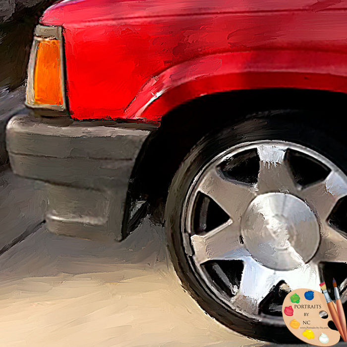 Wheel Painting Detail