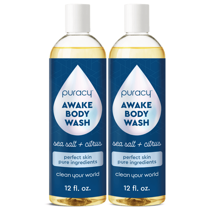 Two bottles of Refillable Body Wash, natural with sea salt & citrus scent, 12 fl. oz. each.#scent_citrus-&-sea-salt|size_standard-(pack-of-2)