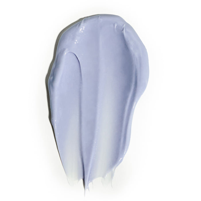 Resurrection Polypeptide Cream by Cocokind features a light lavender cream on white, showcasing a smooth texture with a glossy finish. It promises deep hydration and targets fine lines and wrinkles.