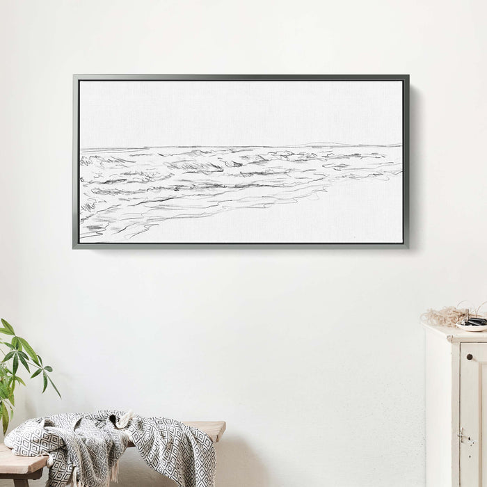 20"x10" / Canvas / Antique Silver
