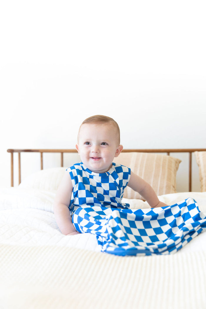 ROYAL BLUE CHECKER | SLEEP SACK