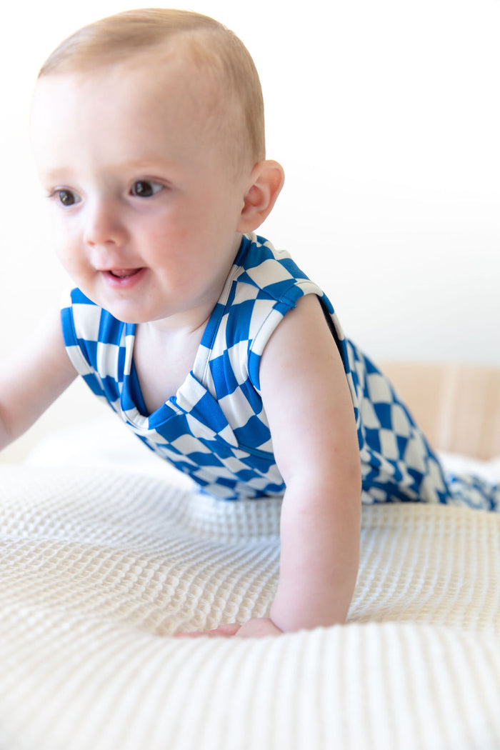 ROYAL BLUE CHECKER | SLEEP SACK