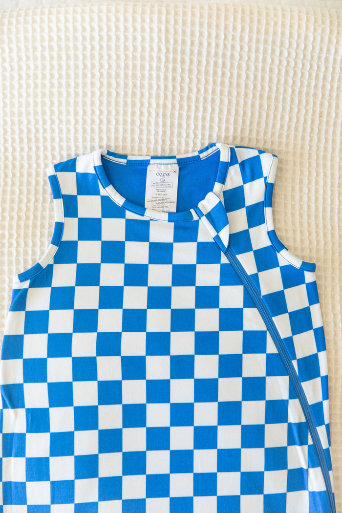 ROYAL BLUE CHECKER | SLEEP SACK