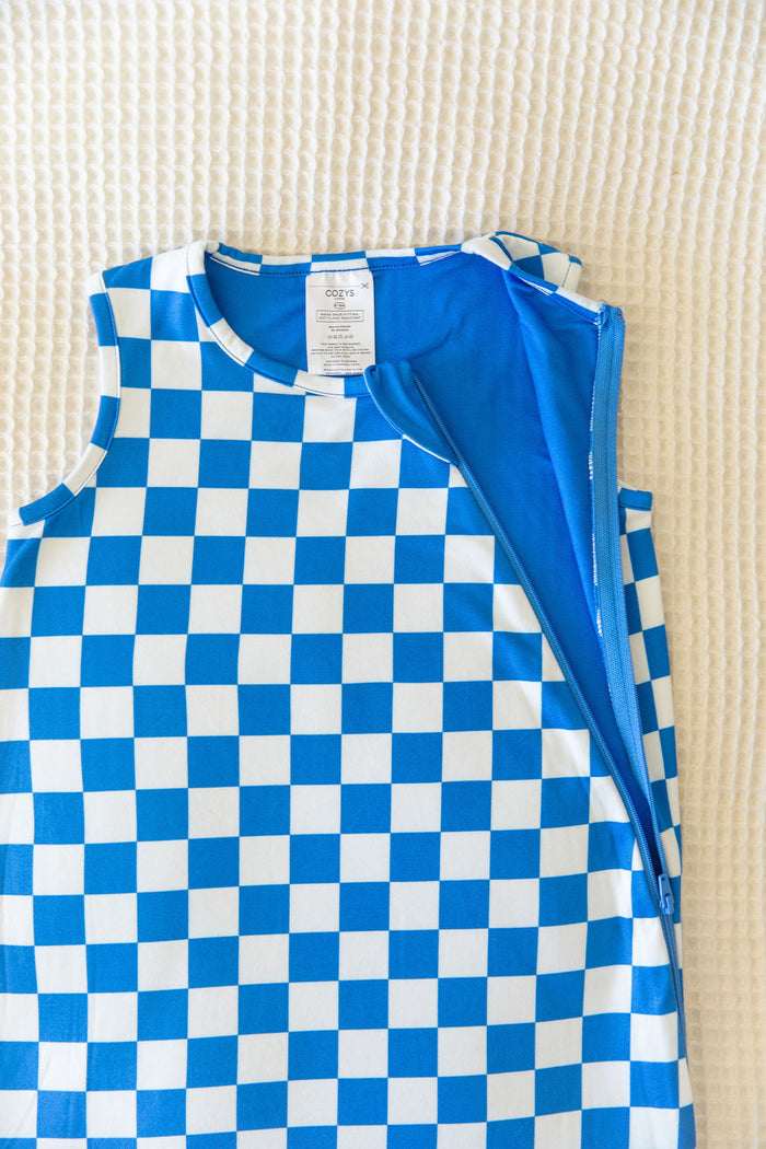ROYAL BLUE CHECKER | SLEEP SACK