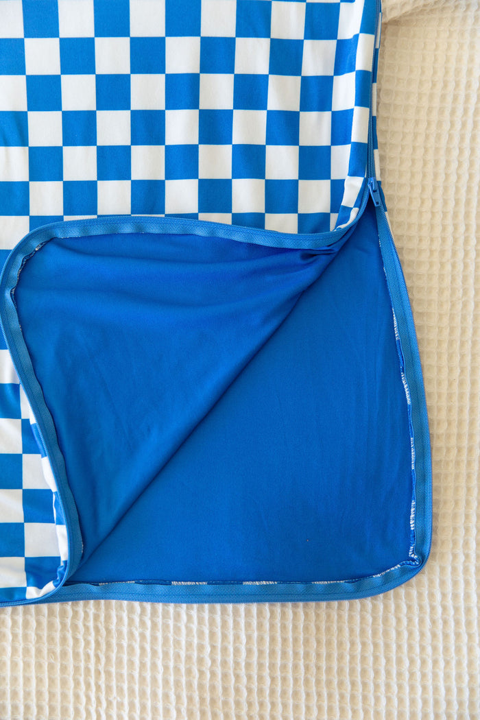 ROYAL BLUE CHECKER | SLEEP SACK