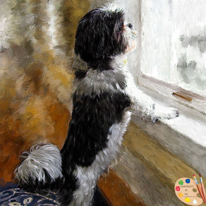 Shih Tzu Dog Portrait 514