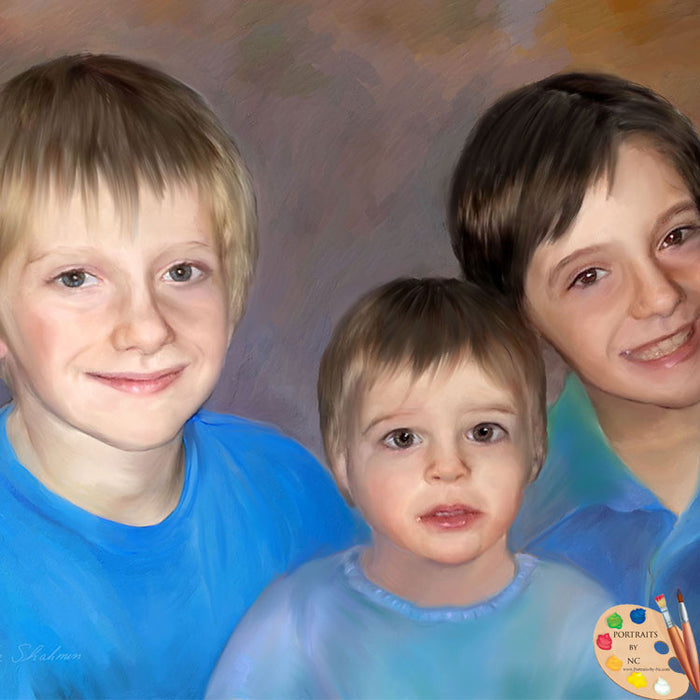 Siblings Portrait Brotherly Love 301
