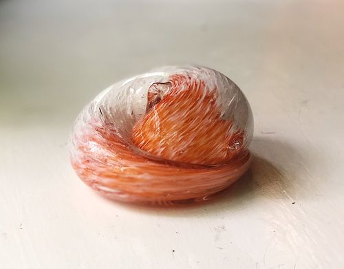 Orange and White