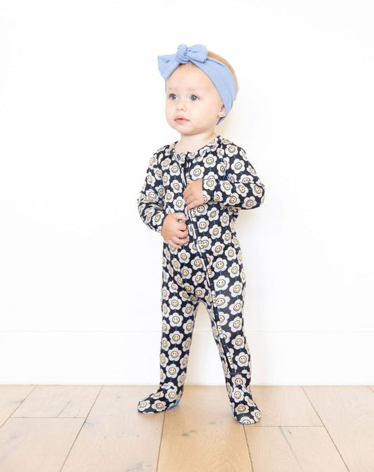 SMILEY GROOVY DAISY | FOOTIE ONE PIECE