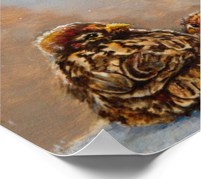 Sparrows Keeping Company - Poster Print Corner
